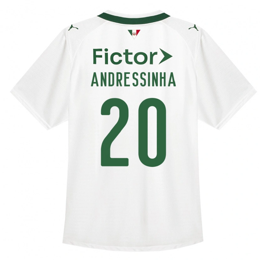 Danxen Hombre Camiseta Andressinha #20 Verde Blanco 2ª Equipación 2026/27 La Camisa