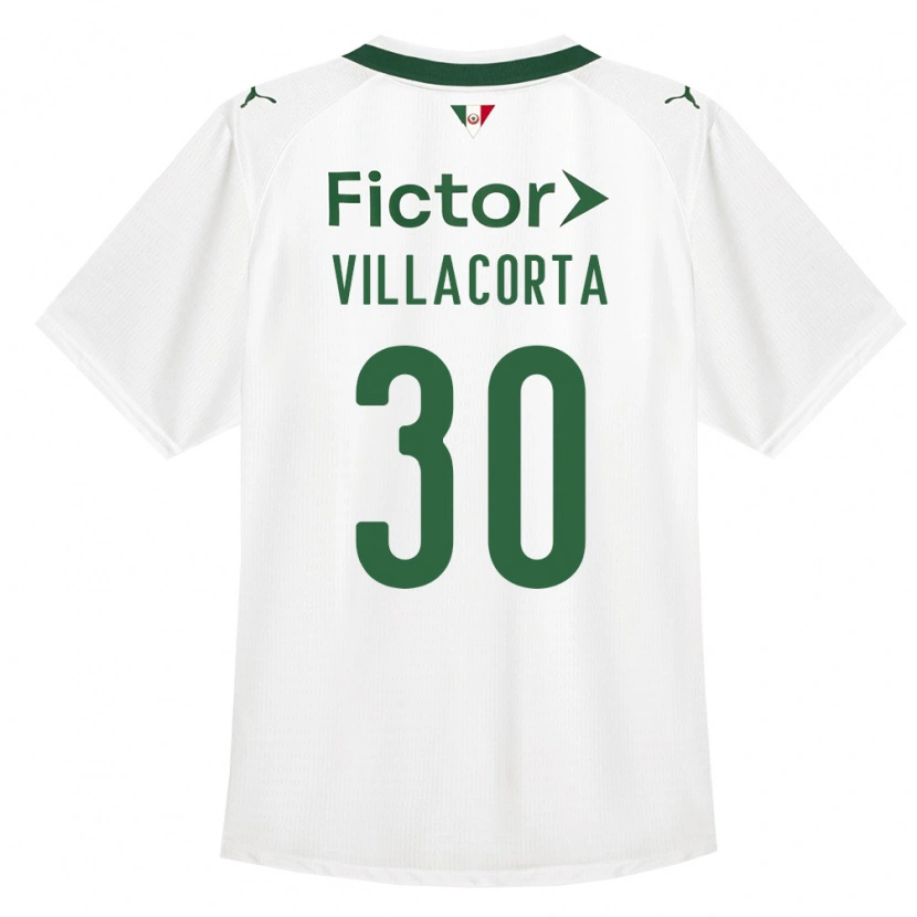 Danxen Hombre Camiseta Rodrigo Villacorta #30 Verde Blanco 2ª Equipación 2026/27 La Camisa
