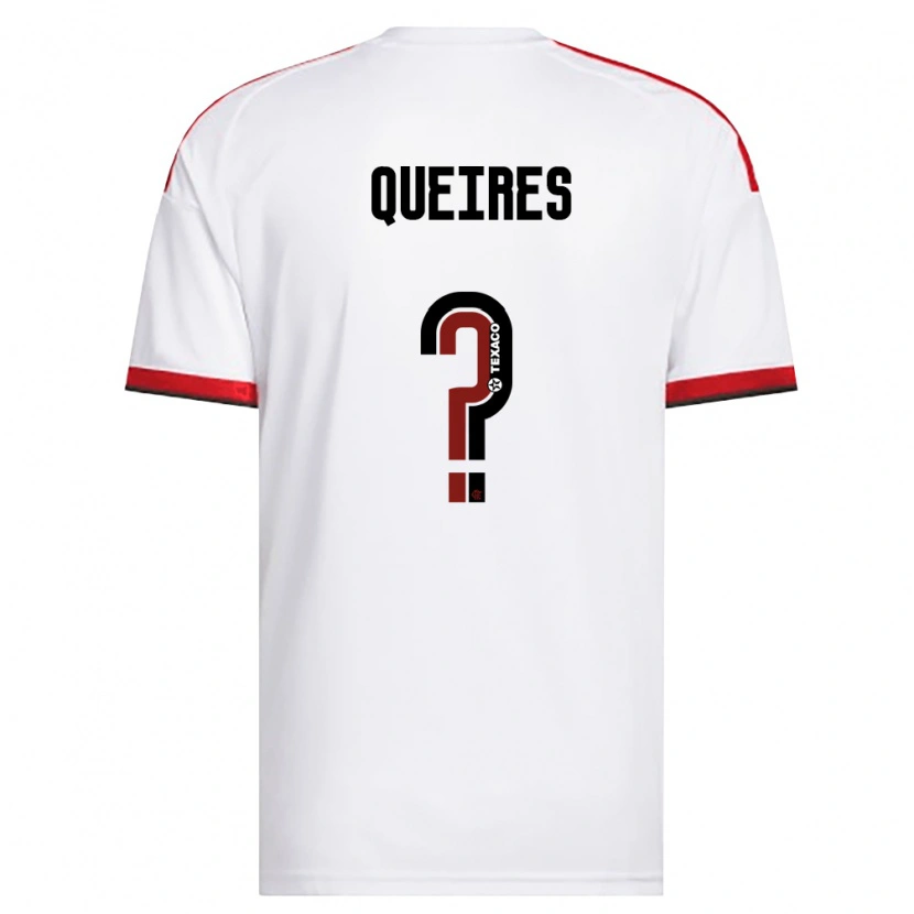 Danxen Hombre Camiseta Daniel Queires #0 Blanco Rojo Negro 2ª Equipación 2026/27 La Camisa