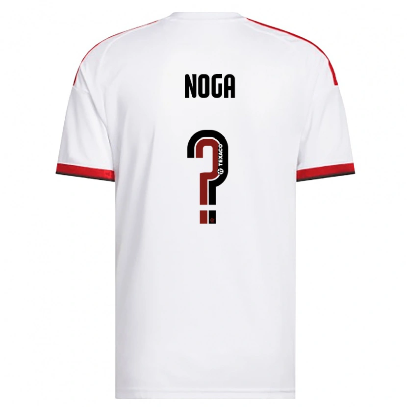 Danxen Hombre Camiseta Gabriel Noga #0 Blanco Rojo Negro 2ª Equipación 2026/27 La Camisa