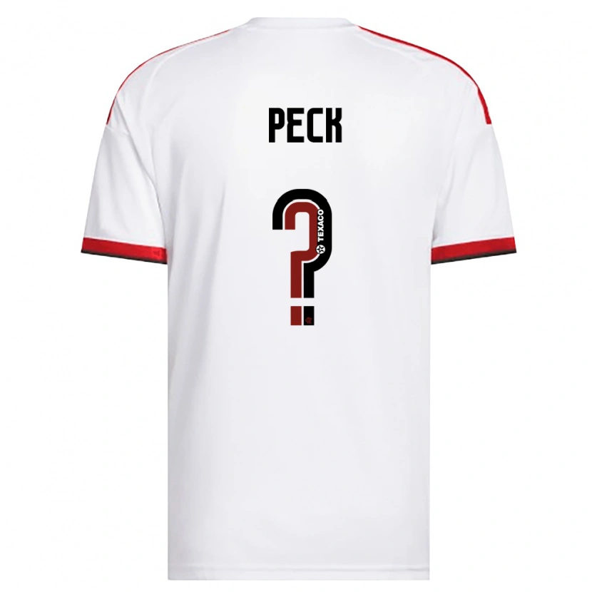 Danxen Hombre Camiseta Maria Peck #0 Blanco Rojo Negro 2ª Equipación 2026/27 La Camisa