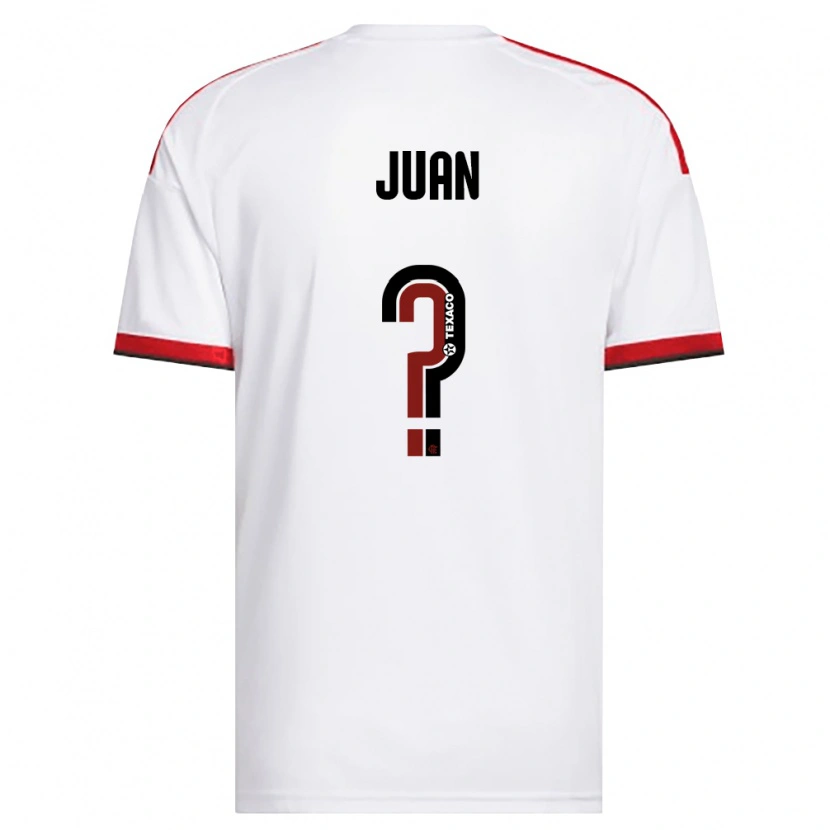 Danxen Hombre Camiseta Wesley Juan #0 Blanco Rojo Negro 2ª Equipación 2026/27 La Camisa