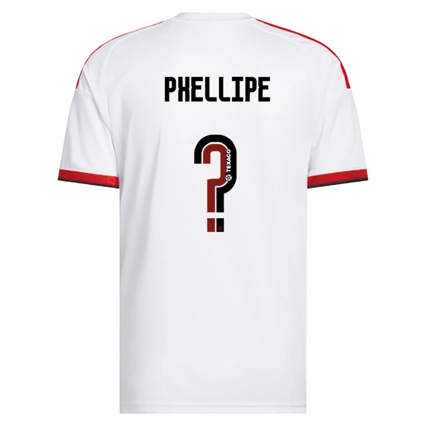 Danxen Hombre Camiseta Phellipe #0 Blanco Rojo Negro 2ª Equipación 2026/27 La Camisa