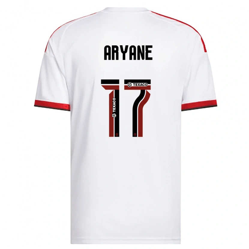 Danxen Hombre Camiseta Aryane #17 Blanco Rojo Negro 2ª Equipación 2026/27 La Camisa