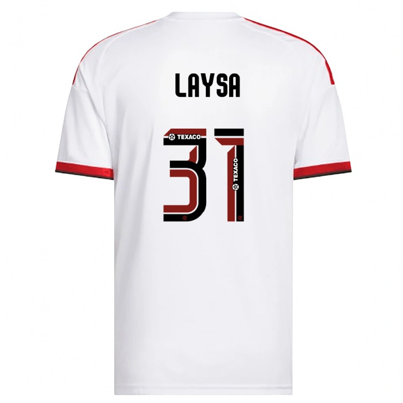 Danxen Hombre Camiseta Laysa #31 Blanco Rojo Negro 2ª Equipación 2026/27 La Camisa