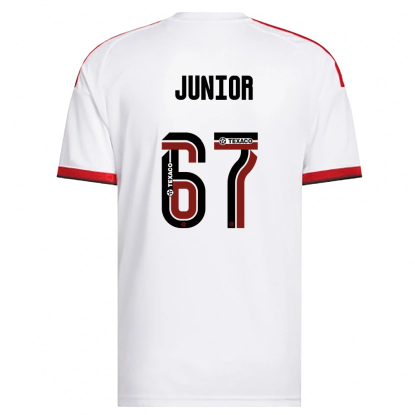 Danxen Hombre Camiseta Kaio Junior #67 Blanco Rojo Negro 2ª Equipación 2026/27 La Camisa
