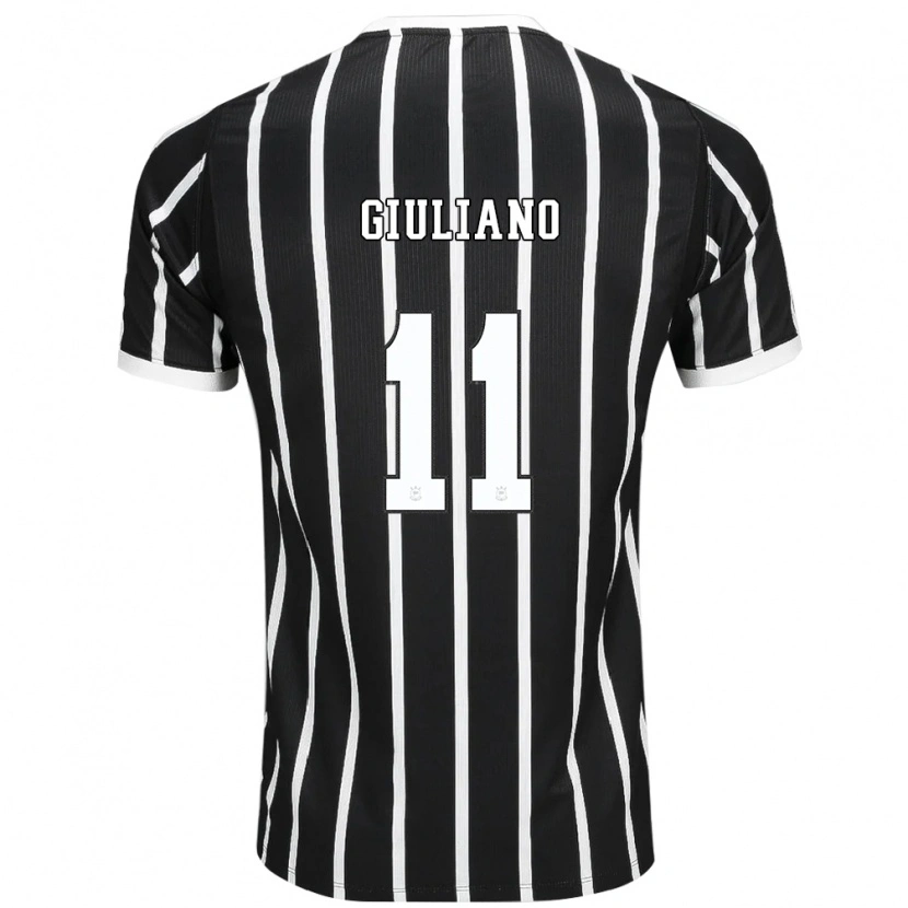 Danxen Hombre Camiseta Giuliano #11 Negro Blanco Rojo 2ª Equipación 2026/27 La Camisa