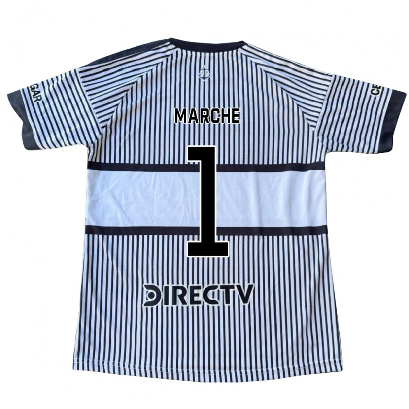 Danxen Hombre Camiseta Agustín Marchesín #1 Blanco Negro Amarillo 2ª Equipación 2026/27 La Camisa