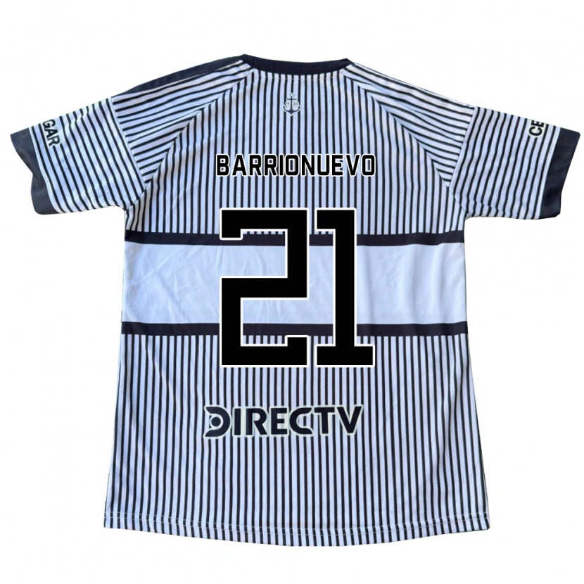 Danxen Hombre Camiseta Emiliano Barrionuevo #21 Blanco Negro Amarillo 2ª Equipación 2026/27 La Camisa