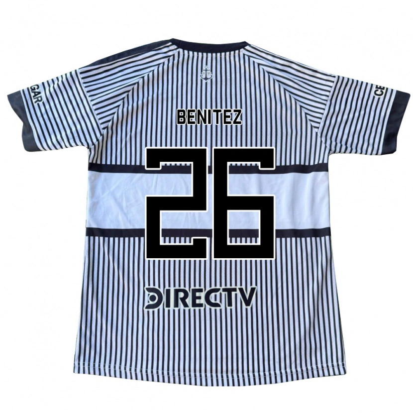 Danxen Hombre Camiseta Lorena Benitez #26 Blanco Negro Amarillo 2ª Equipación 2026/27 La Camisa