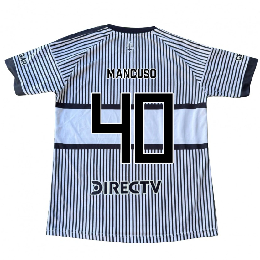 Danxen Hombre Camiseta Eros Mancuso #40 Blanco Negro Amarillo 2ª Equipación 2026/27 La Camisa