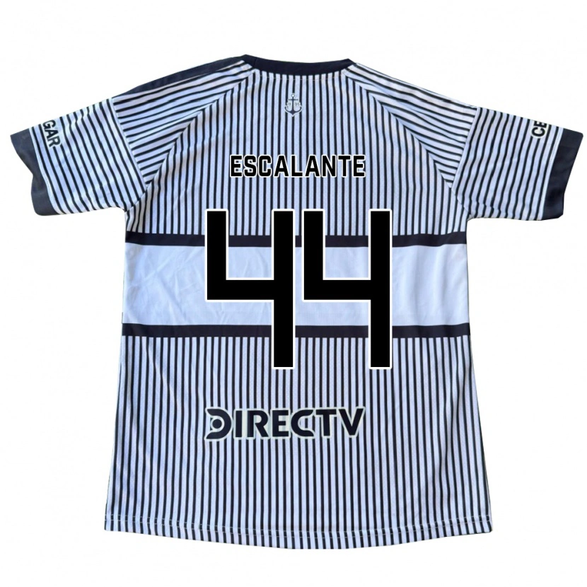 Danxen Hombre Camiseta Israel Escalante #44 Blanco Negro Amarillo 2ª Equipación 2026/27 La Camisa