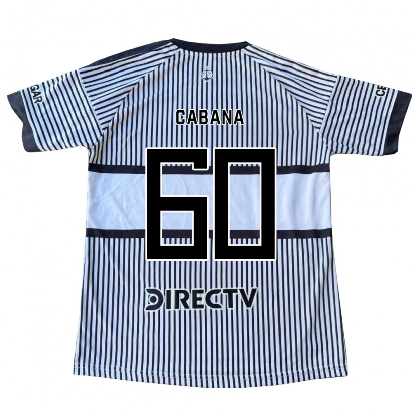Danxen Hombre Camiseta Juan Pablo Cabana #60 Blanco Negro Amarillo 2ª Equipación 2026/27 La Camisa