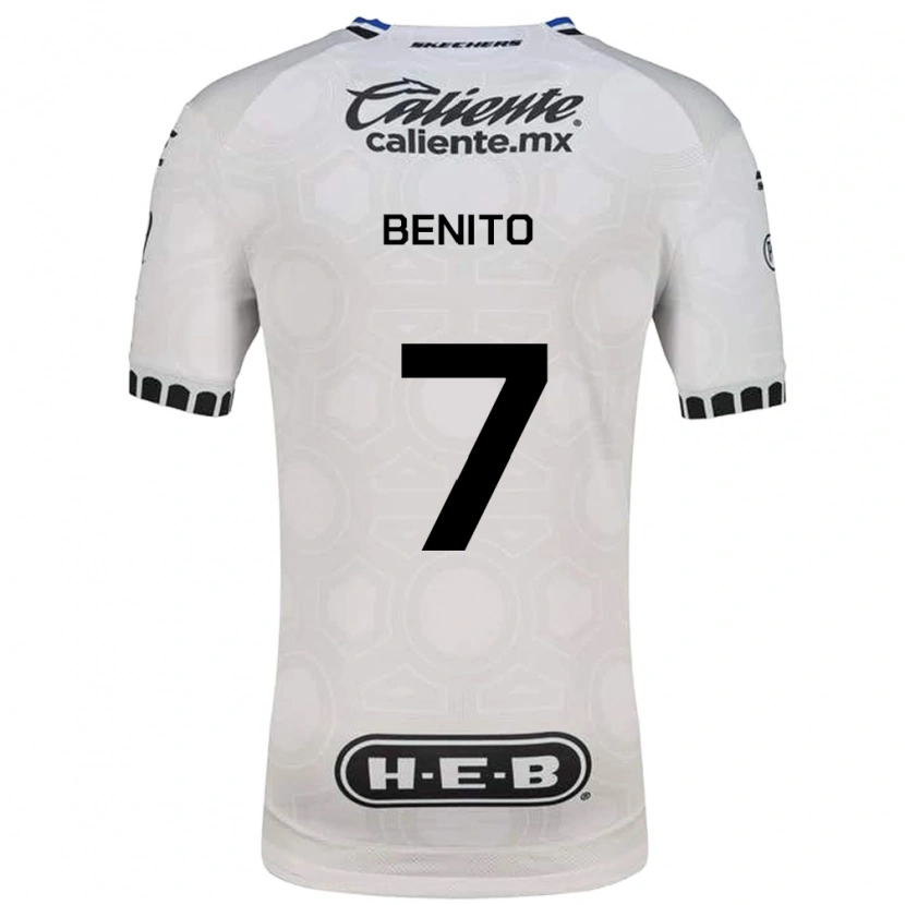 Danxen Hombre Camiseta Iker Benito #7 Blanco Negro Azul 1ª Equipación 2026/27 La Camisa