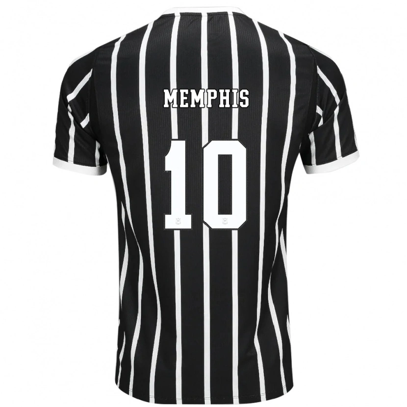 Danxen Hombre Camiseta Memphis Depay #10 Negro Blanco Rojo 2ª Equipación 2026/27 La Camisa