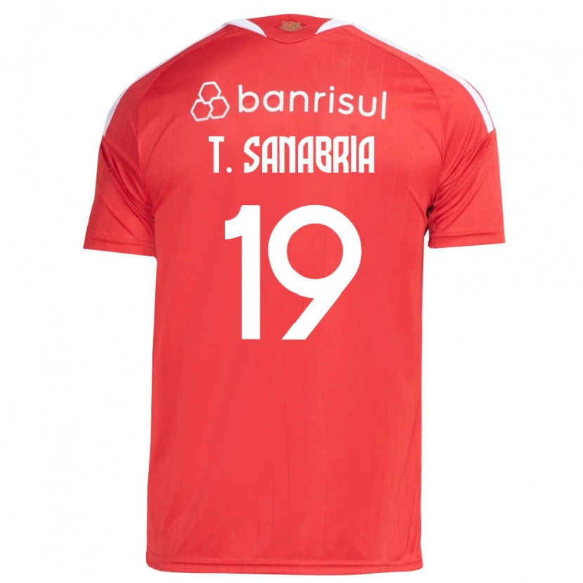 Danxen Hombre Camiseta Antonio Sanabria #19 Rojo Blanco 1ª Equipación 2026/27 La Camisa