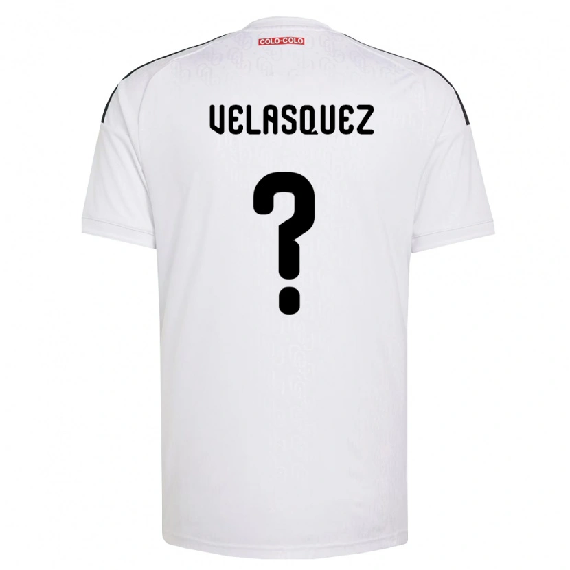 Danxen Mujer Camiseta Milovan Velásquez #0 Blanco Negro 1ª Equipación 2026/27 La Camisa