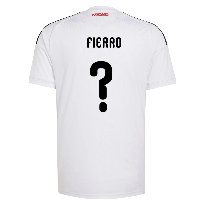 Danxen Mujer Camiseta Julio Fierro #0 Blanco Negro 1ª Equipación 2026/27 La Camisa