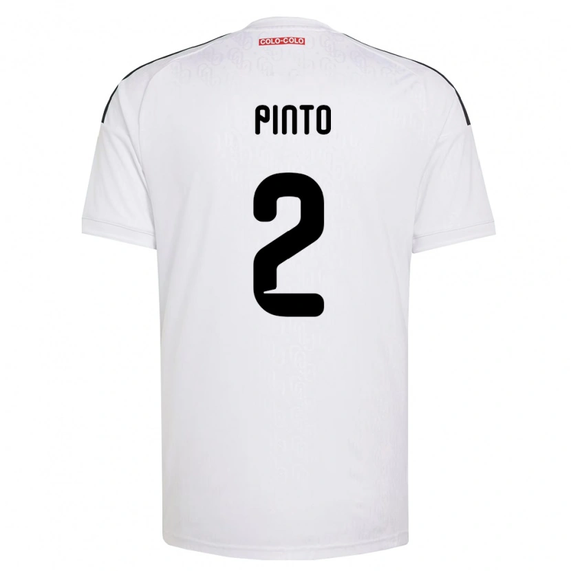 Danxen Mujer Camiseta Matías Pinto #2 Blanco Negro 1ª Equipación 2026/27 La Camisa