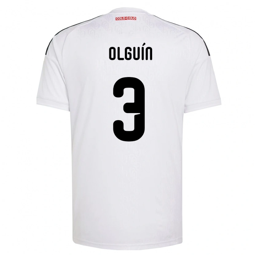 Danxen Mujer Camiseta Alonso Olguín #3 Blanco Negro 1ª Equipación 2026/27 La Camisa