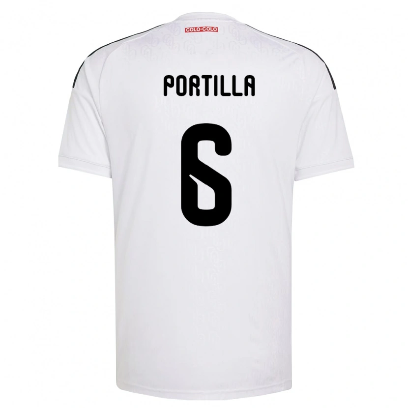 Danxen Mujer Camiseta Dylan Portilla #6 Blanco Negro 1ª Equipación 2026/27 La Camisa