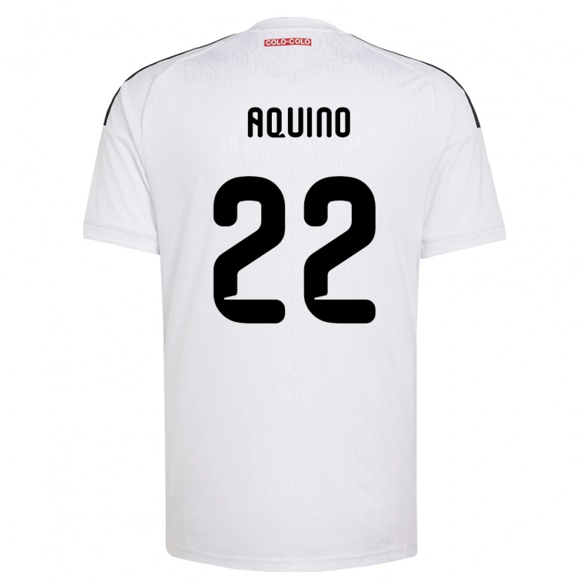 Danxen Mujer Camiseta Claudio Aquino #22 Blanco Negro 1ª Equipación 2026/27 La Camisa