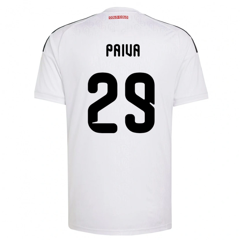 Danxen Mujer Camiseta Guillermo Paiva #29 Blanco Negro 1ª Equipación 2026/27 La Camisa