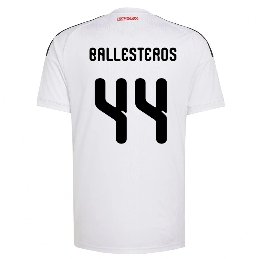 Danxen Mujer Camiseta Martín Ballesteros #44 Blanco Negro 1ª Equipación 2026/27 La Camisa