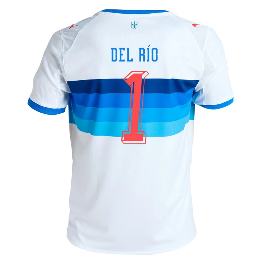 Danxen Mujer Camiseta Cristóbal Del Río #1 Blanco Azul Cielo 1ª Equipación 2026/27 La Camisa