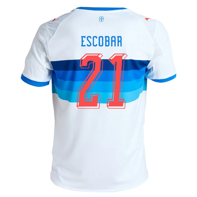 Danxen Mujer Camiseta Dylan Escobar #21 Blanco Azul Cielo 1ª Equipación 2026/27 La Camisa