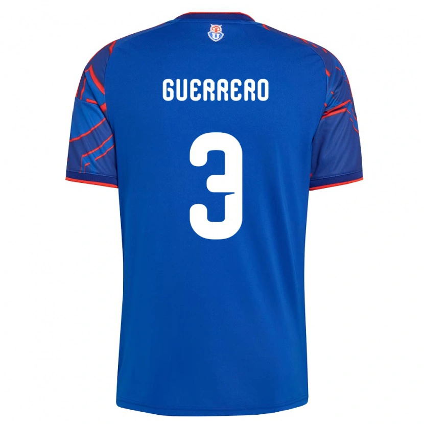 Danxen Mujer Camiseta Carla Guerrero #3 Azul Real Rojo 1ª Equipación 2026/27 La Camisa