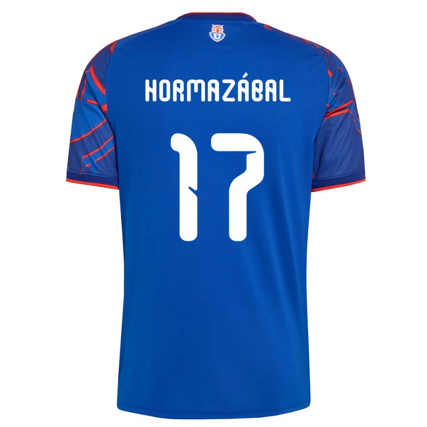 Danxen Mujer Camiseta Fabián Hormazábal #17 Azul Real Rojo 1ª Equipación 2026/27 La Camisa