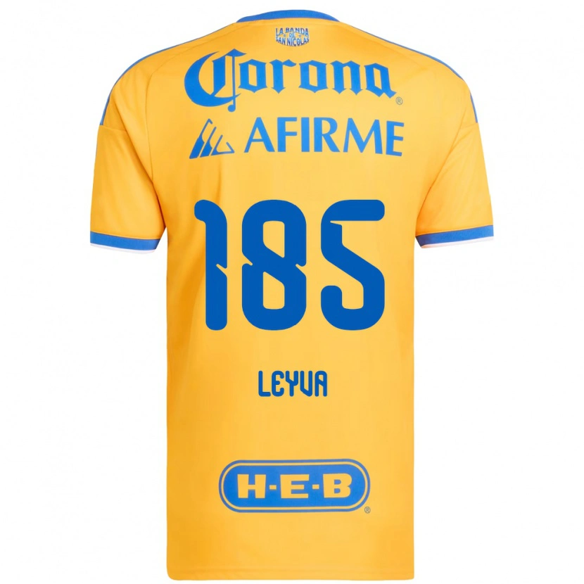 Danxen Mujer Camiseta Jorge Leyva #185 Amarillo Azul 1ª Equipación 2026/27 La Camisa