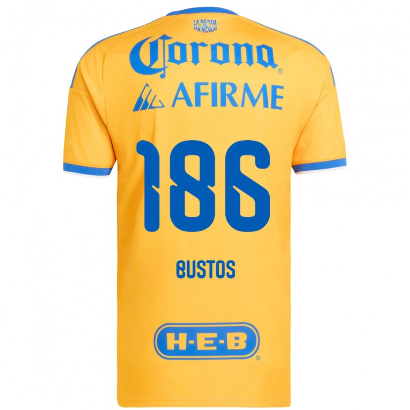 Danxen Mujer Camiseta Maximiliano Bustos #186 Amarillo Azul 1ª Equipación 2026/27 La Camisa
