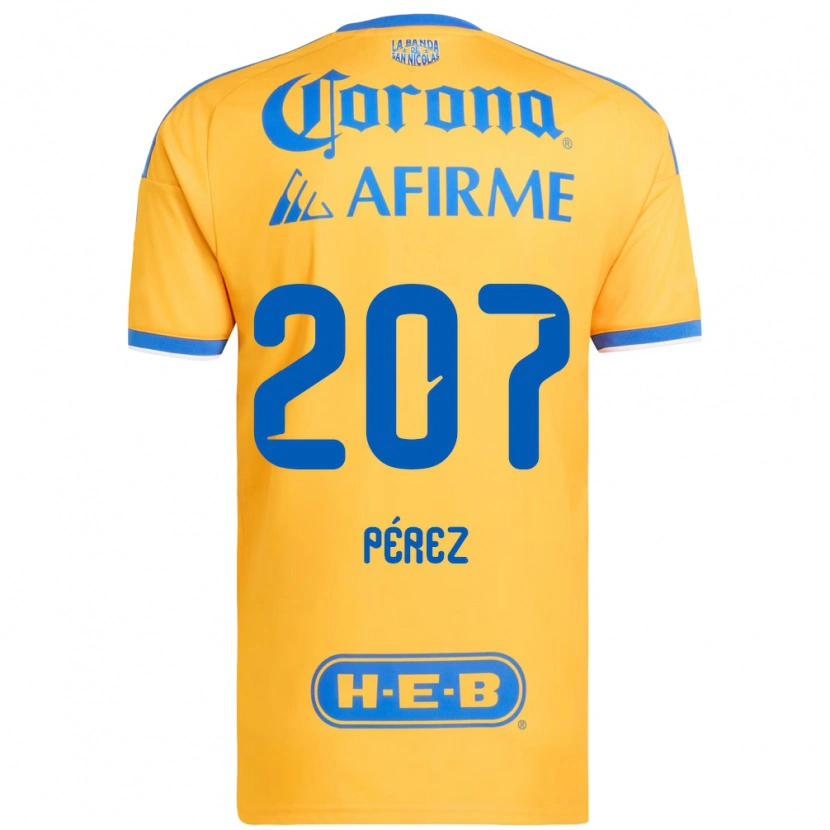 Danxen Mujer Camiseta Samuel Pérez #207 Amarillo Azul 1ª Equipación 2026/27 La Camisa