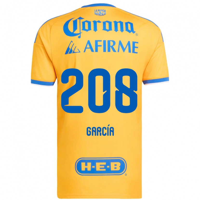 Danxen Mujer Camiseta Ángel García #208 Amarillo Azul 1ª Equipación 2026/27 La Camisa