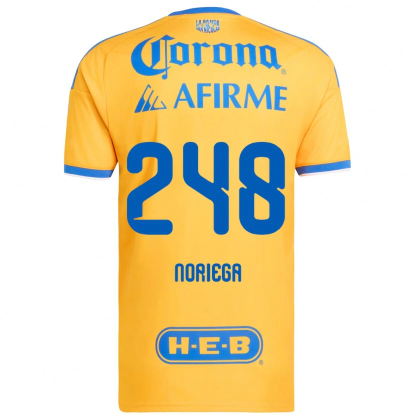 Danxen Mujer Camiseta Jonathan Noriega #248 Amarillo Azul 1ª Equipación 2026/27 La Camisa