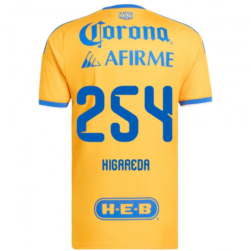 Danxen Mujer Camiseta Dorian Higareda #254 Amarillo Azul 1ª Equipación 2026/27 La Camisa
