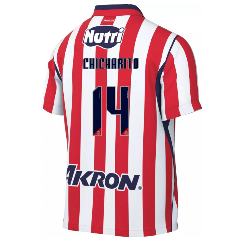 Danxen Mujer Camiseta Chicharito #14 Rojo Blanco 1ª Equipación 2026/27 La Camisa