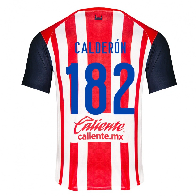 Danxen Mujer Camiseta Leonel Calderón #182 Rojo Negro Blanco 1ª Equipación 2026/27 La Camisa