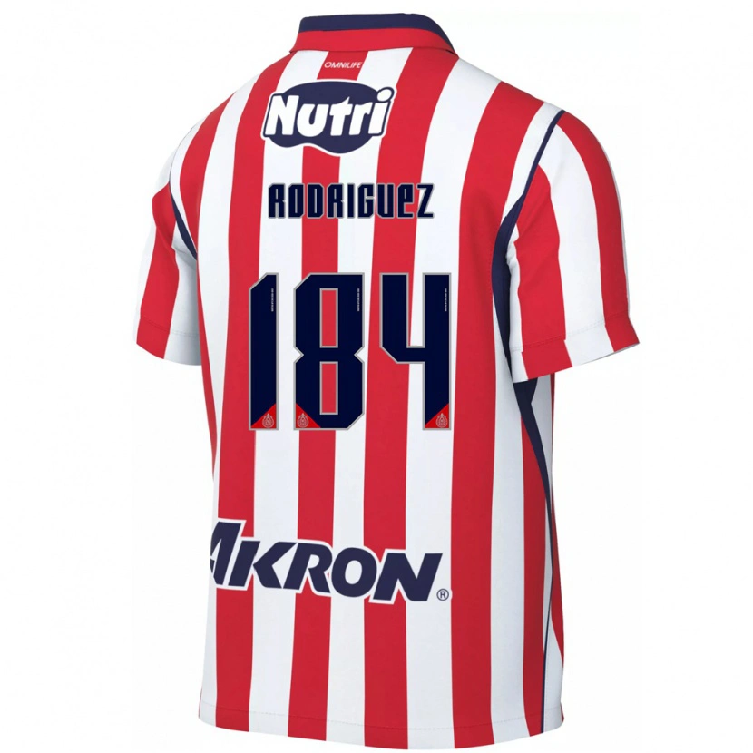 Danxen Mujer Camiseta Emiliano Rodríguez #184 Rojo Blanco 1ª Equipación 2026/27 La Camisa
