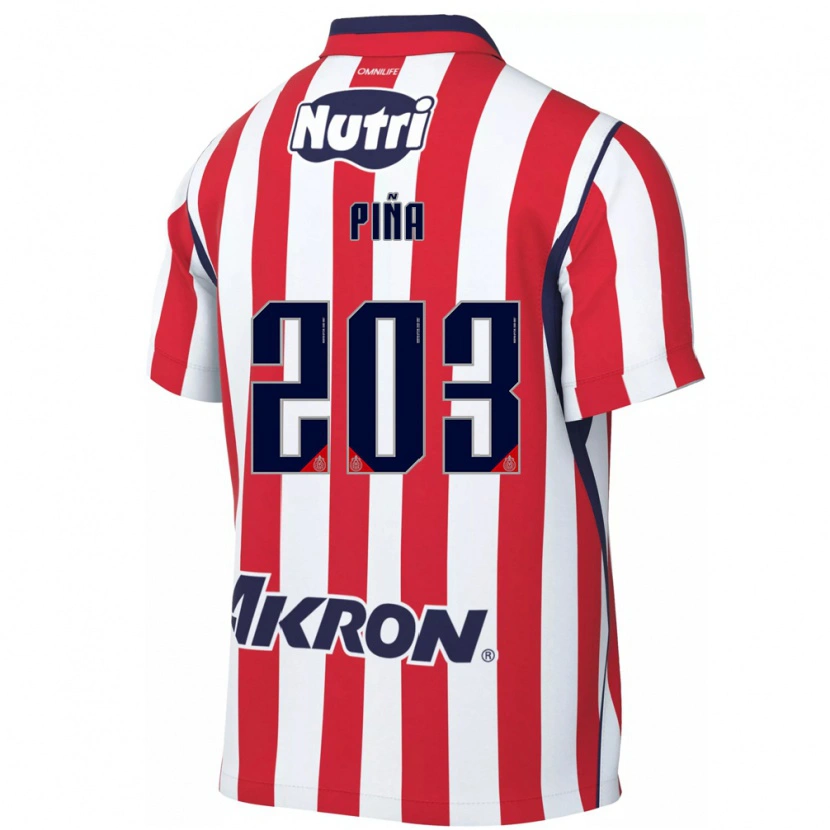 Danxen Mujer Camiseta Fernando Piña #203 Rojo Blanco 1ª Equipación 2026/27 La Camisa