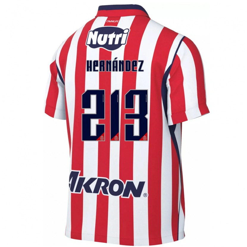 Danxen Mujer Camiseta Zinédine Hernández #213 Rojo Blanco 1ª Equipación 2026/27 La Camisa