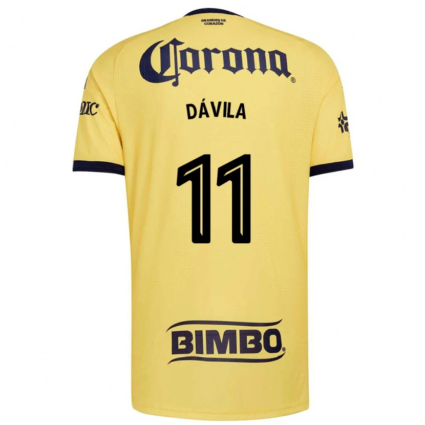 Danxen Mujer Camiseta Víctor Dávila #11 Amarillo Rojo Negro 1ª Equipación 2026/27 La Camisa