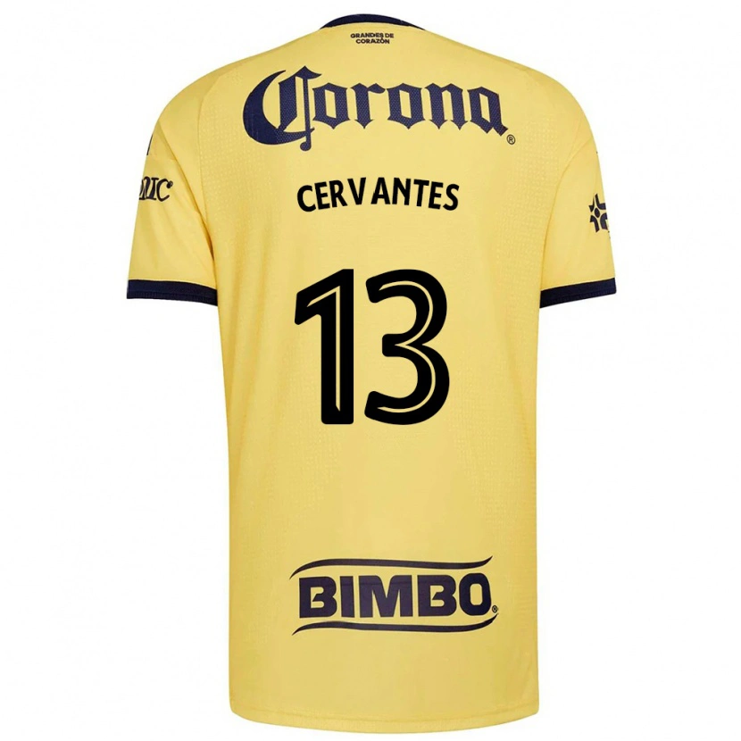 Danxen Mujer Camiseta Alan Cervantes #13 Amarillo Rojo Negro 1ª Equipación 2026/27 La Camisa