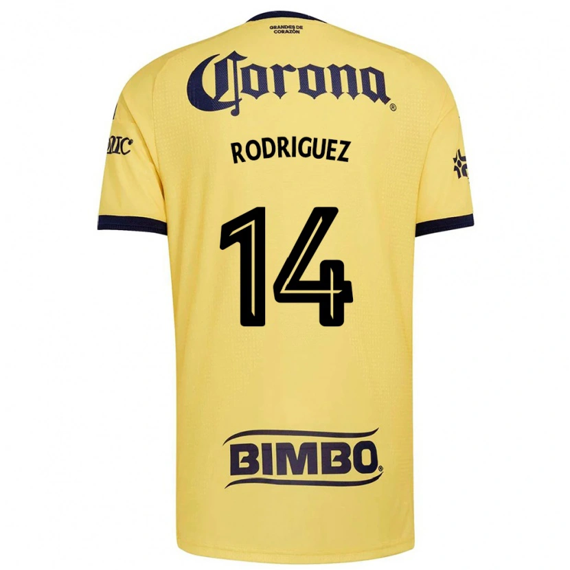 Danxen Mujer Camiseta Monica Rodriguez #14 Amarillo Rojo Negro 1ª Equipación 2026/27 La Camisa