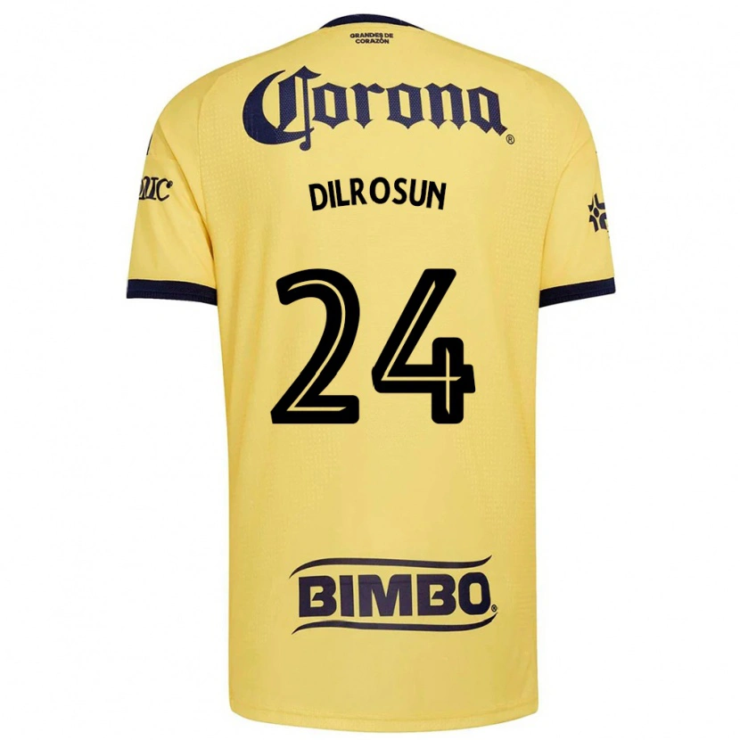 Danxen Mujer Camiseta Javairo Dilrosun #24 Amarillo Rojo Negro 1ª Equipación 2026/27 La Camisa