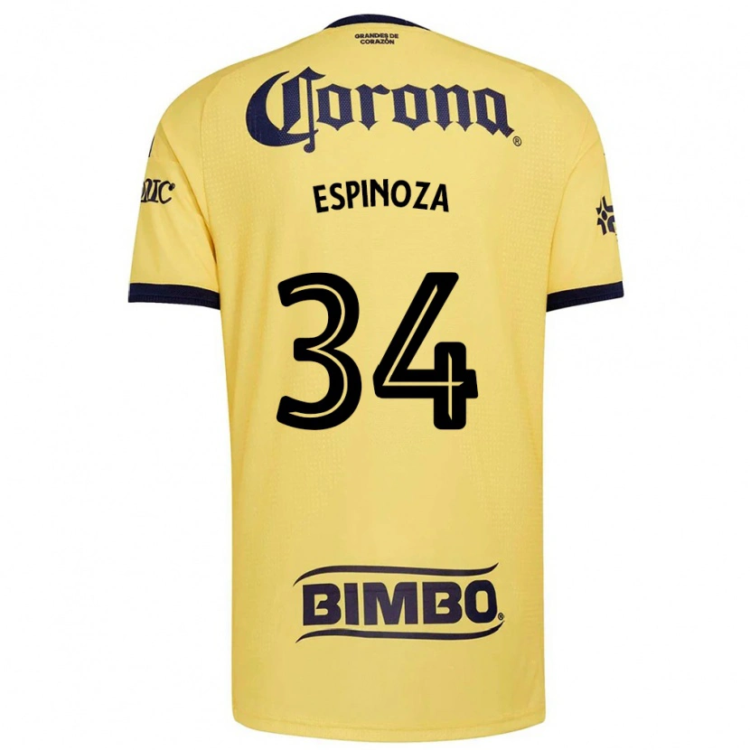 Danxen Mujer Camiseta Dagoberto Espinoza #34 Amarillo Rojo Negro 1ª Equipación 2026/27 La Camisa