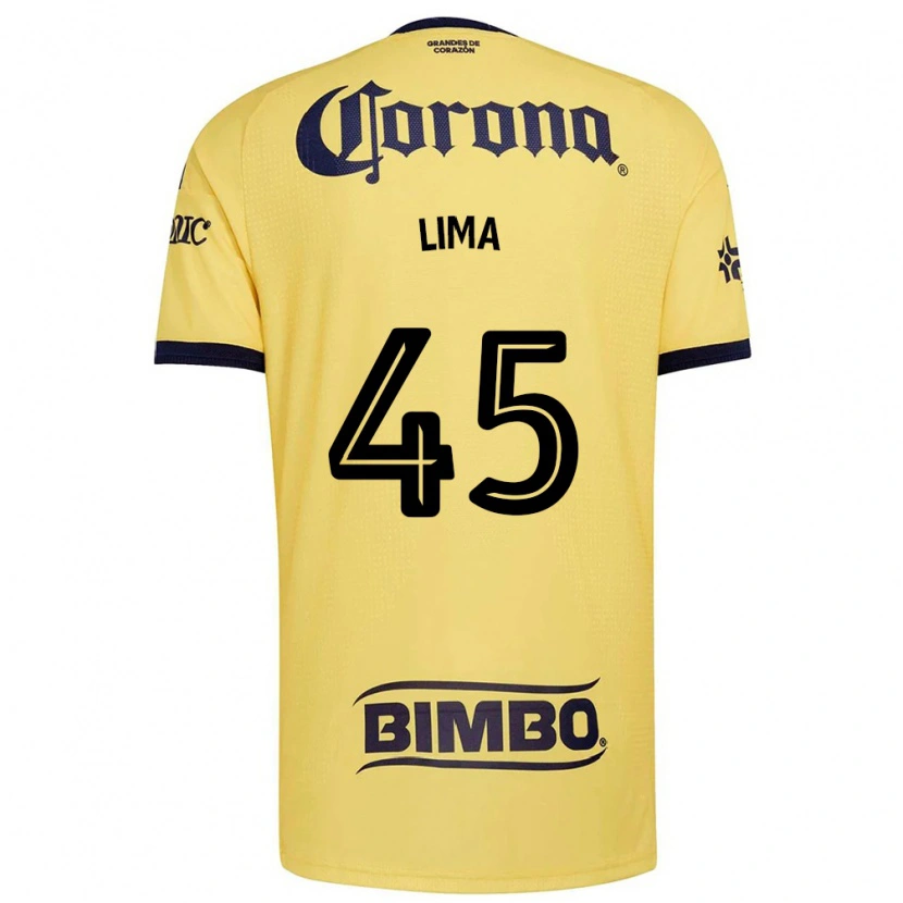 Danxen Mujer Camiseta Vinícius Moreira De Lima #45 Amarillo Rojo Negro 1ª Equipación 2026/27 La Camisa