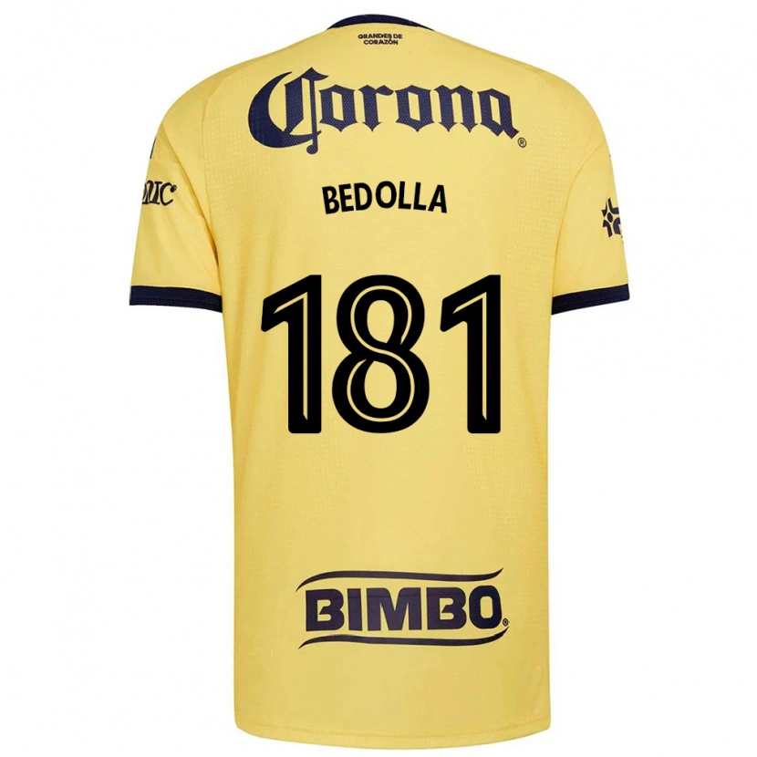 Danxen Mujer Camiseta Paolo Bedolla #181 Amarillo Rojo Negro 1ª Equipación 2026/27 La Camisa